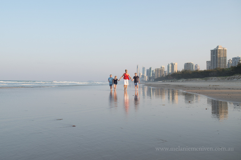 walking on surfers paradise main beach